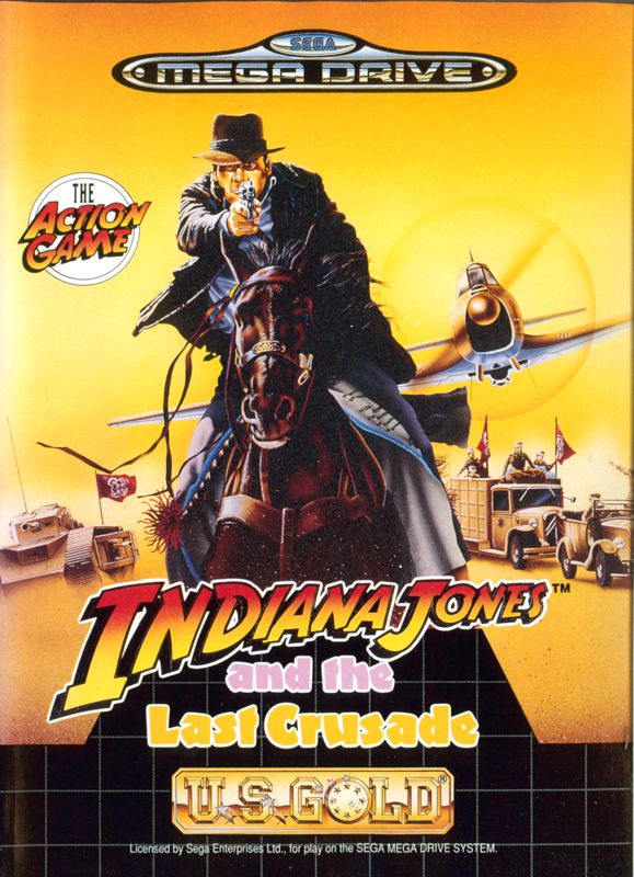 Indiana Jones and the Last Crusade box art for Sega Genesis